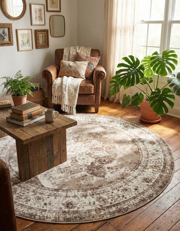 7' x 7' Monte Carlo Round Rug