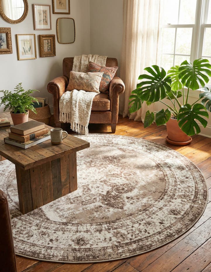 7' x 7' Monte Carlo Round Rug