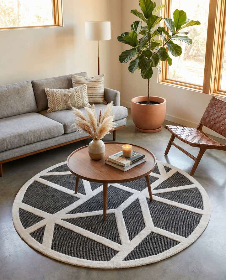 7' 10 x 7' 10 Prismatic Round Rug