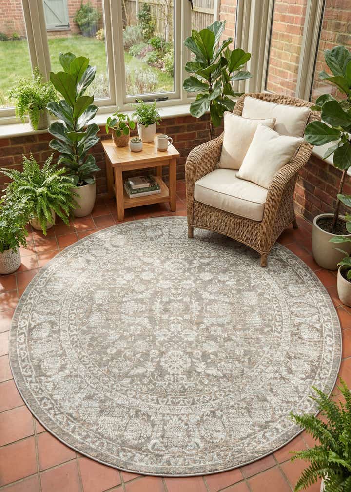 Jill Zarin 7' 10 x 7' 10 Uptown Central Park Round Rug