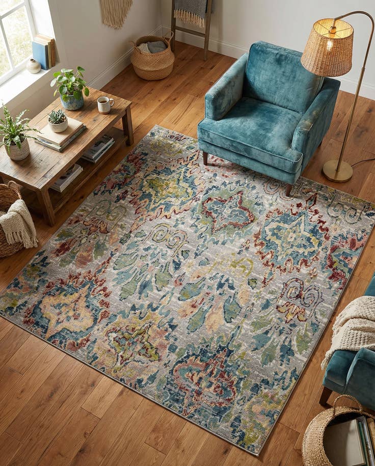 Detail image of 6' x 6' Charleston Square Rug