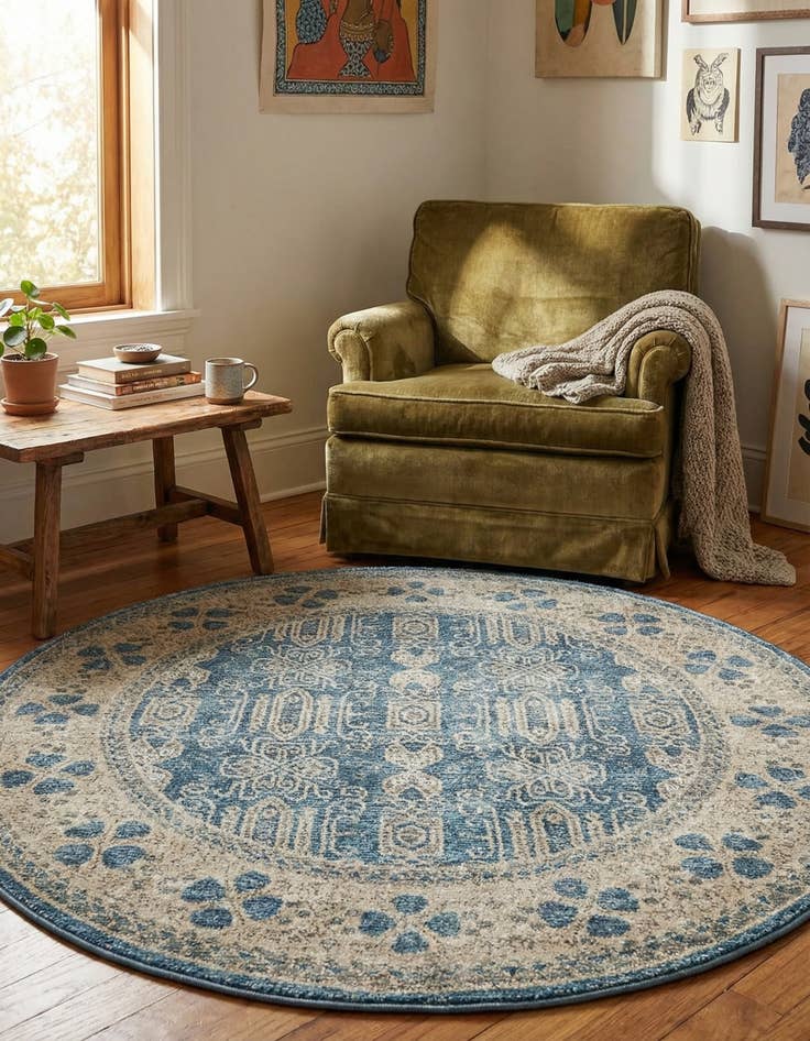 Detail image of 4' x 4' Vienna Round Rug