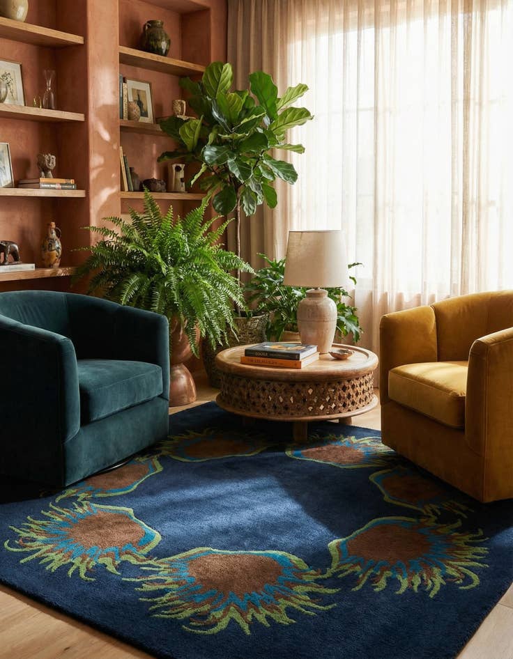 Detail image of 7' 5 x 7' 7 Luna Square Rug