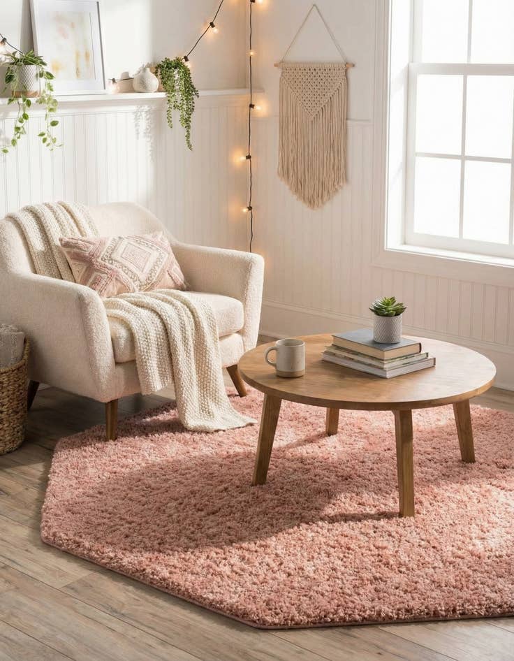 Detail image of 6' x 6' Everyday Shag Octagon Rug