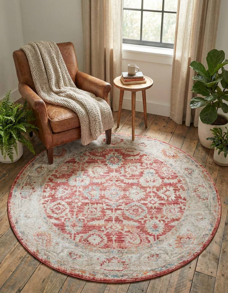 Detail image of 5' x 5' Noble Round Rug