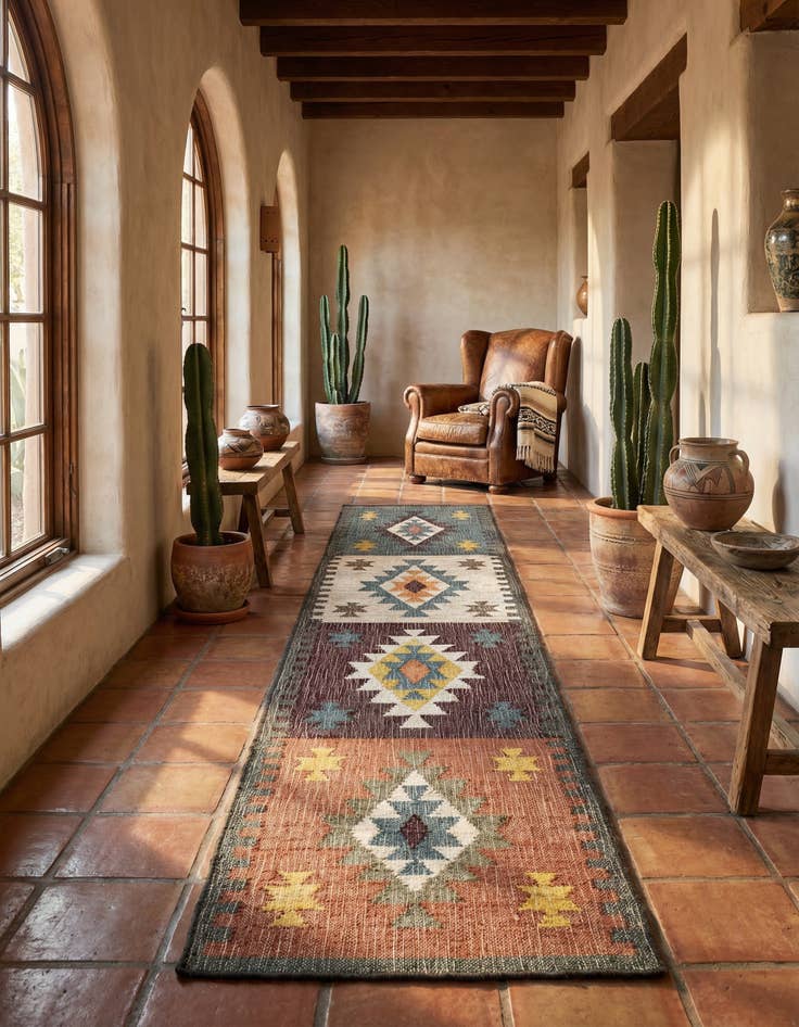 Detail image of 2' 7 x 12'  Hand Woven Kala Handwoven Jute Runner Rug