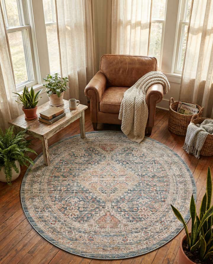 5' x 5' Noble Round Rug