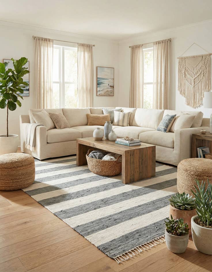 Detail image of 9' x 12' 2 Hand Woven Chindi Rag Rug