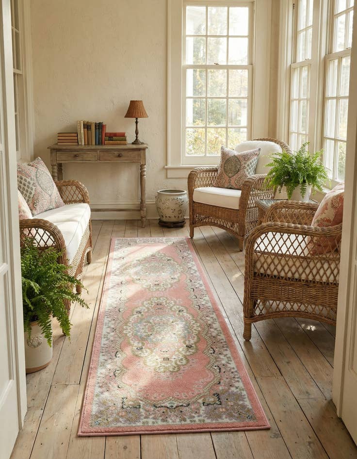 Detail image of 2' x 8' Kamala Washable Runner Rug