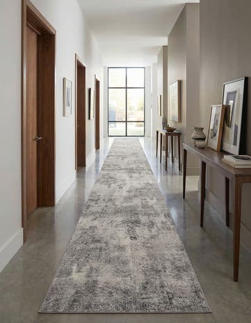 Dark Gray Monte Carlo Runner Rug