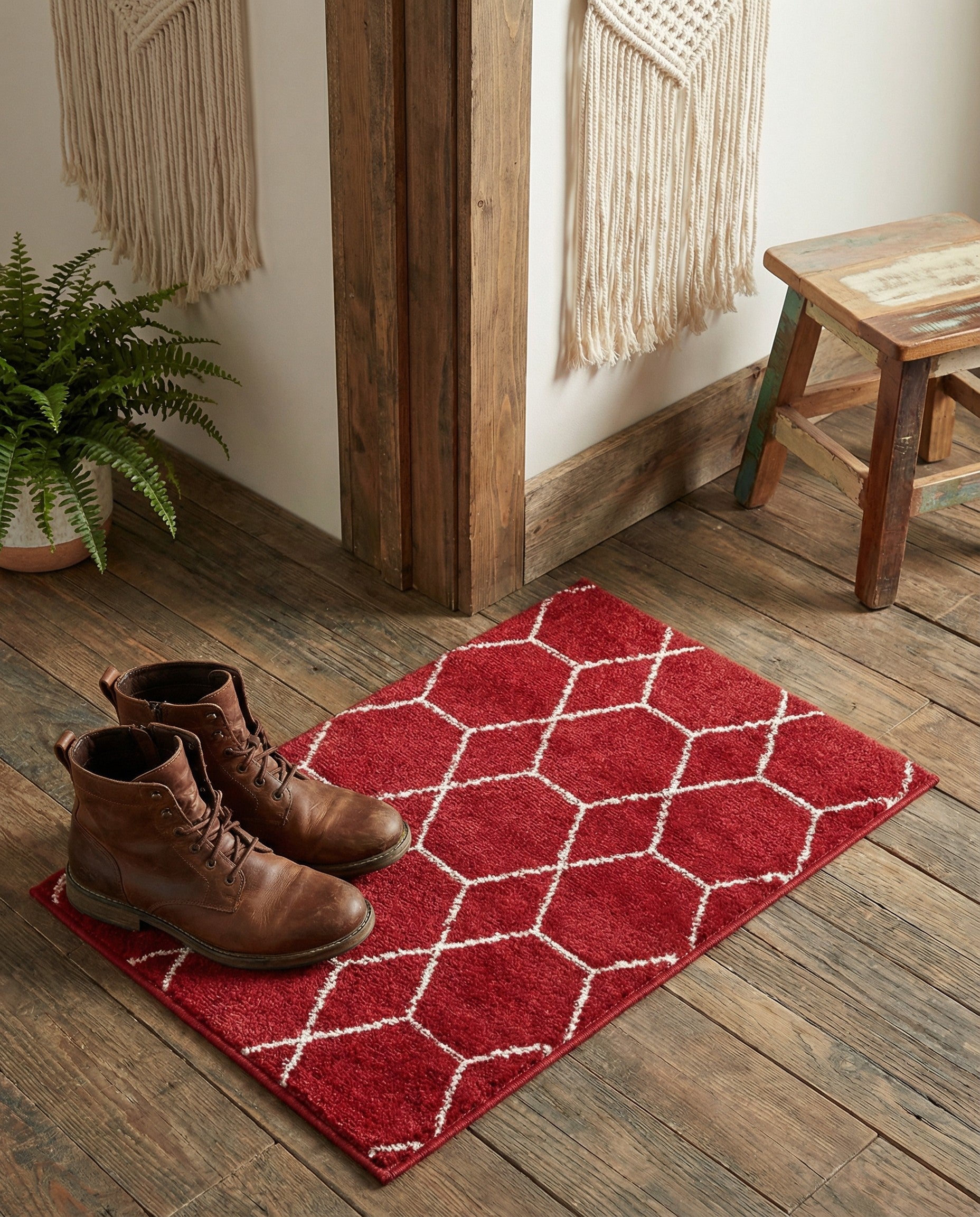 2' x 3' Trellis Frieze Rug