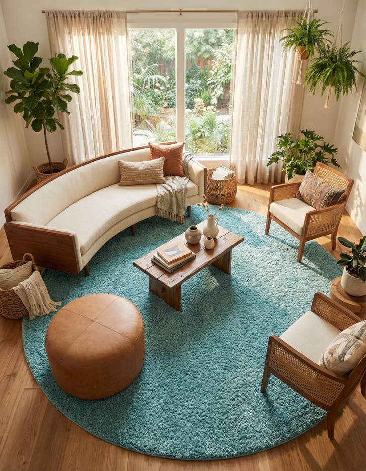 Detail image of 12' 4 x 12' 4 Everyday Shag Round Rug