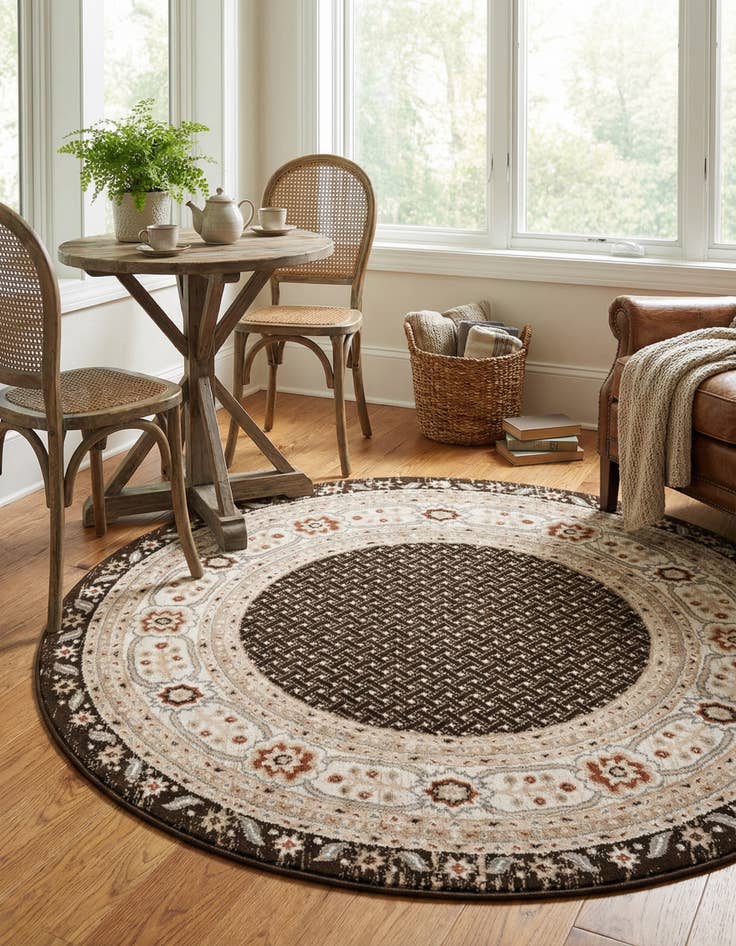 Detail image of 5' 3 x 5' 3 Charlotte Round Rug