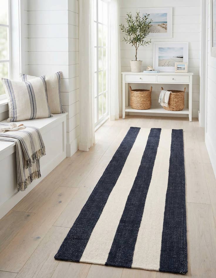 Detail image of 2' 7 x 12' Hand Woven Jill Zarin Hamptons Runner Rug