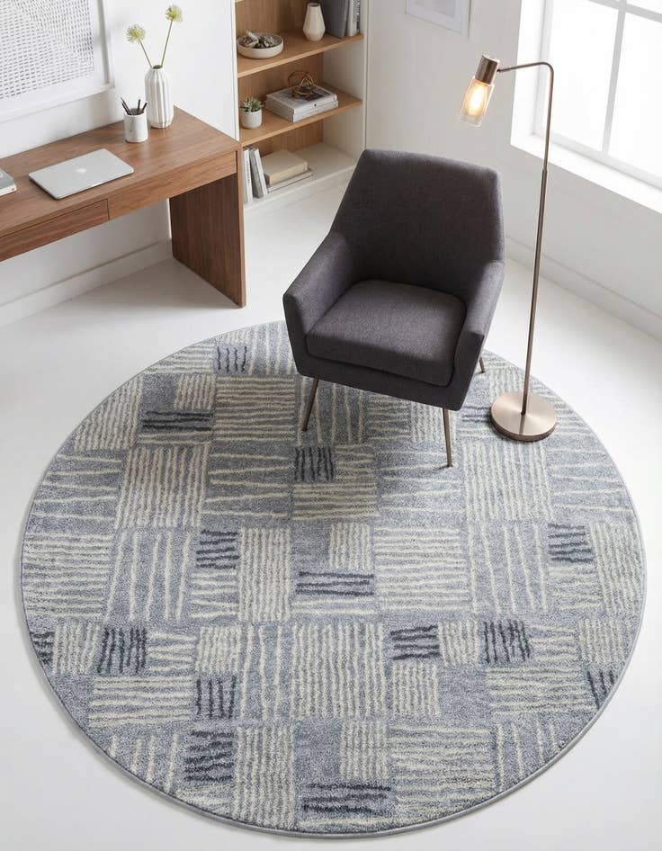 Detail image of 5' 3 x 5' 3 Hanahan Round Rug