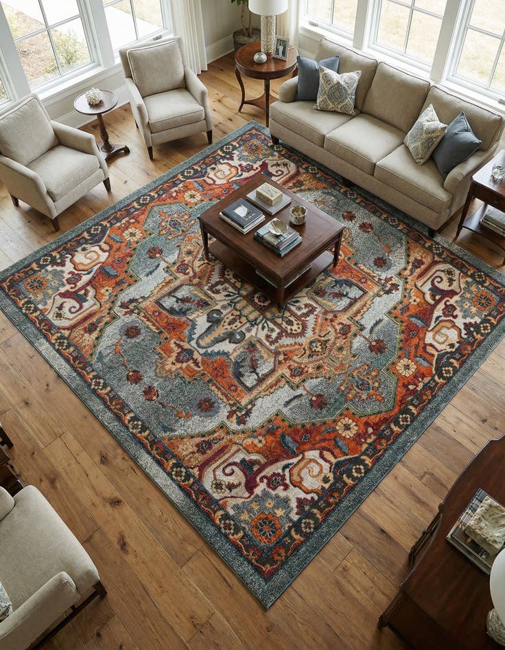 Detail image of  8' x 8' Isabella Square Rug