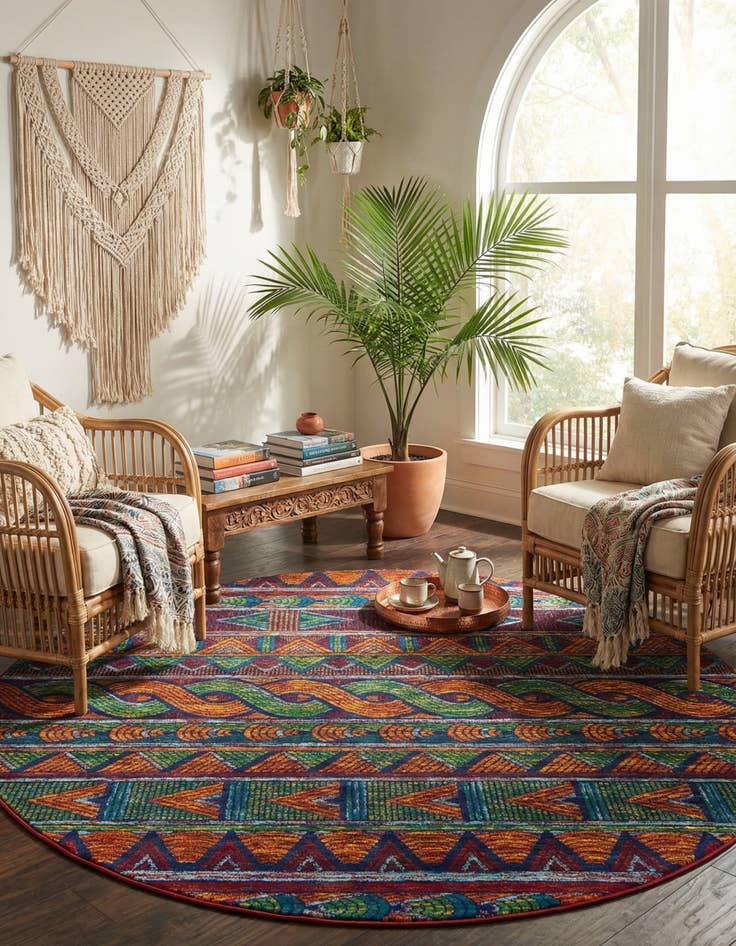 Detail image of  7' 10 x 7' 10 Calypso Round Rug