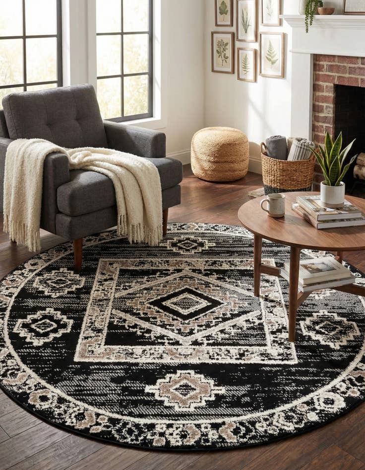 Detail image of 7' x 7' Cherokee Round Rug