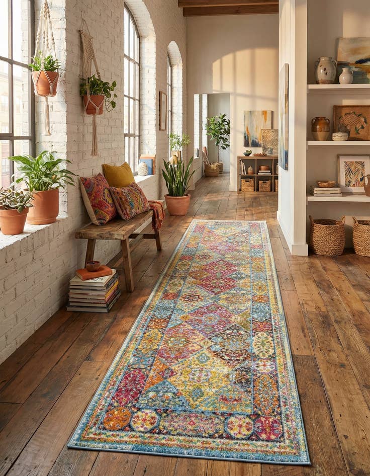 Detail image of 2' 7 x 13' Santiago Runner Rug