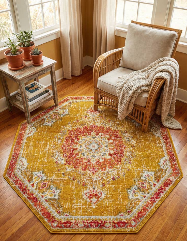 Detail image of 6' x 6' Carrington Octagon Rug