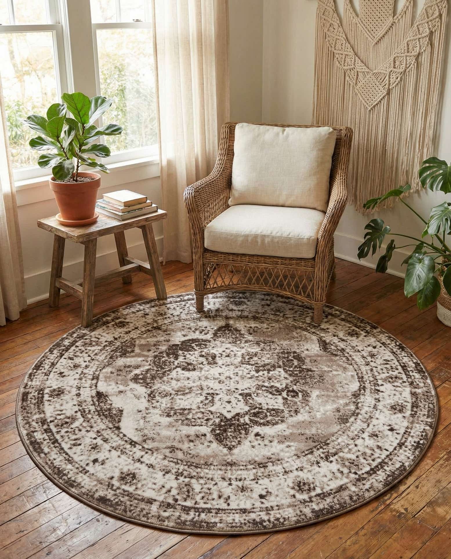 185cm x 185cm Monaco Rund Teppich