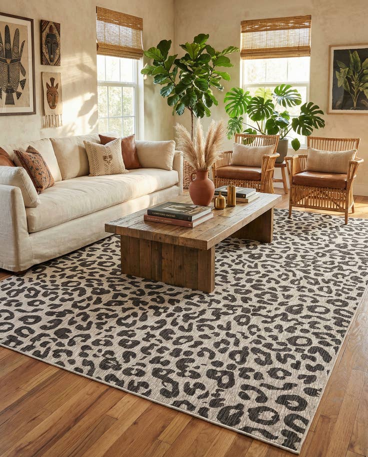 Detail image of 10' x 14' Easy-Clean Safari Indoor / Outdoor Rug