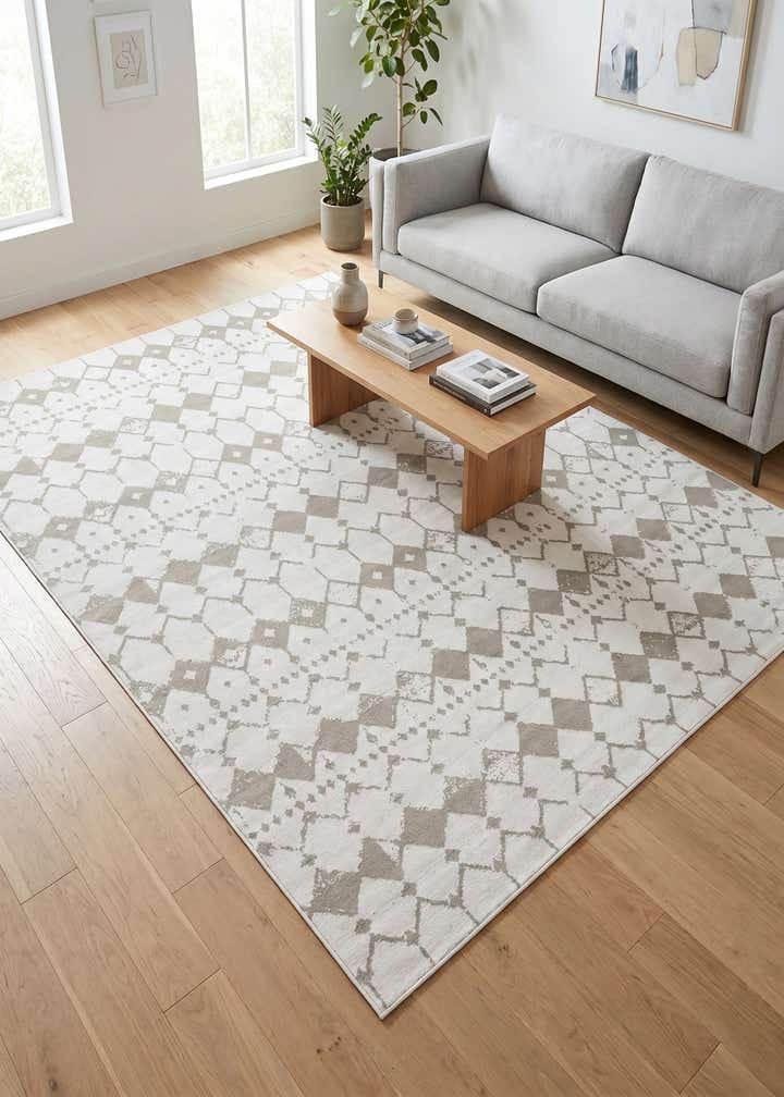 7' 10 x 10' Easy-Clean Lattice Indoor / Outdoor Rug