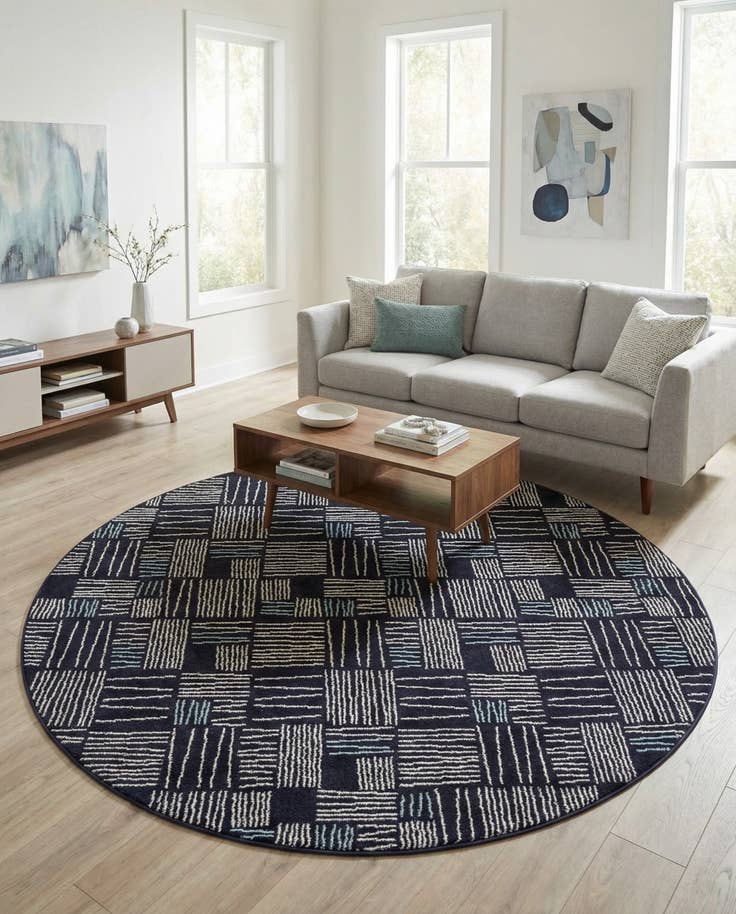 Detail image of 7' 10 x 7' 10 Hanahan Round Rug