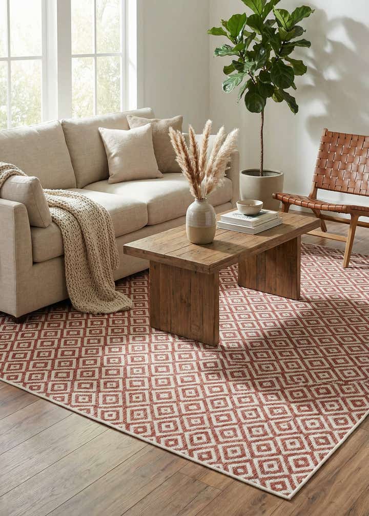 7' 10 x 7' 10 Easy-Clean Jill Zarin Costa Rica Indoor / Outdoor Square Rug