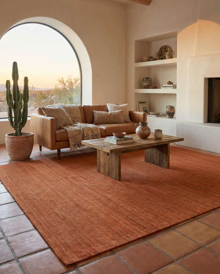 6' 11 x 9' 7 Hand Woven Kilim Modern Wool Rug