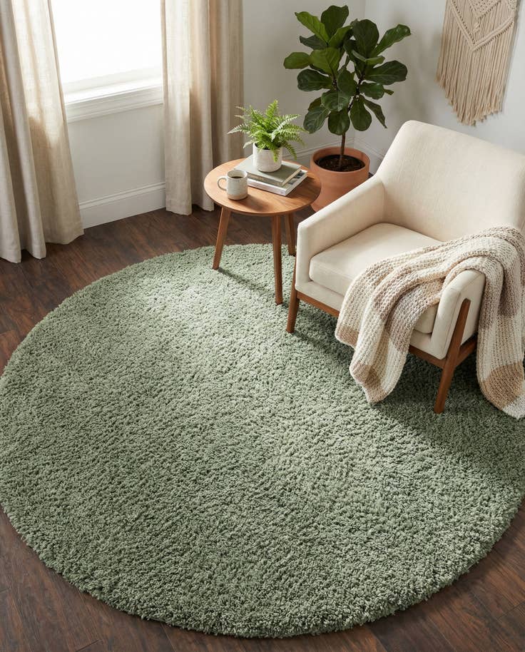 Detail image of 6' x 6' Zermatt Shag Round Rug