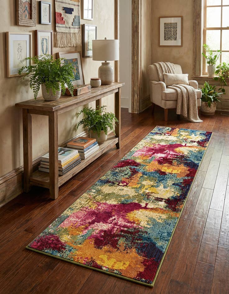 Detail image of 2' 2 x 6' 9 Washable Casablanca Runner Rug