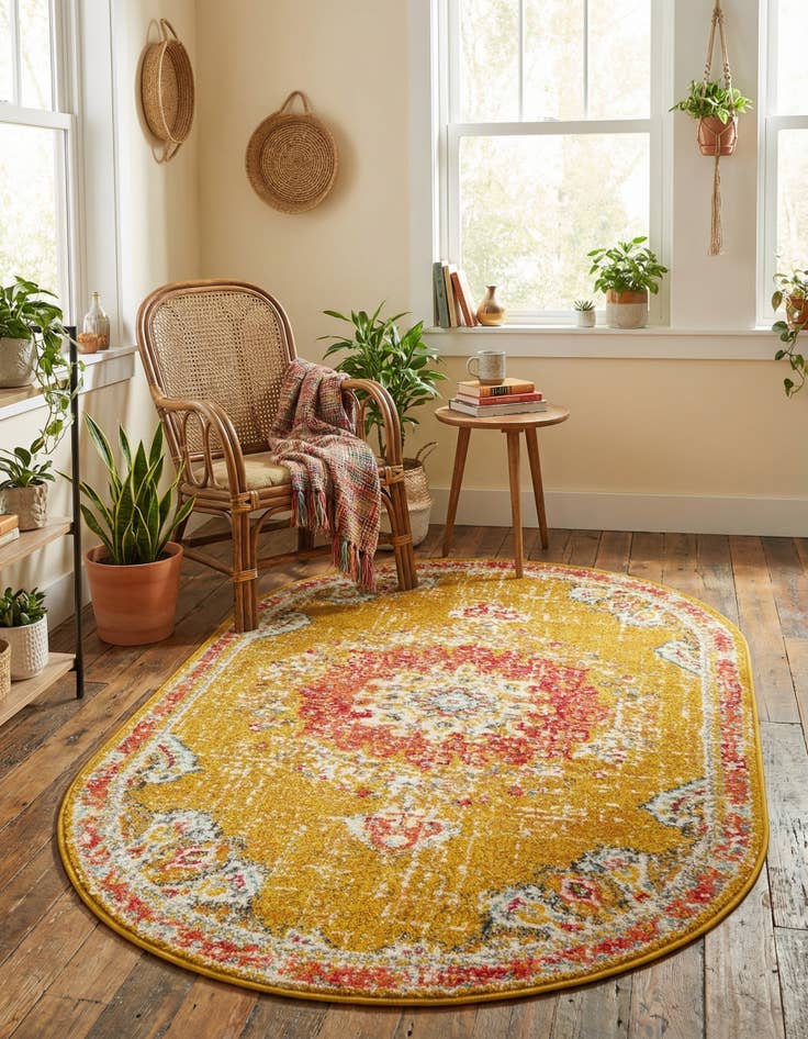 Detail image of 3' x 5' 3 Madeline Oval Rug