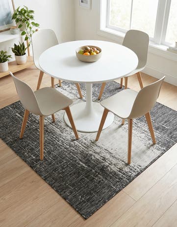 5' 3 x 5' 3 Easy-Clean Modern Indoor / Outdoor Square Rug