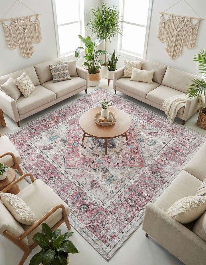 7' 10 x 7' 10 Washable Yara Square Rug