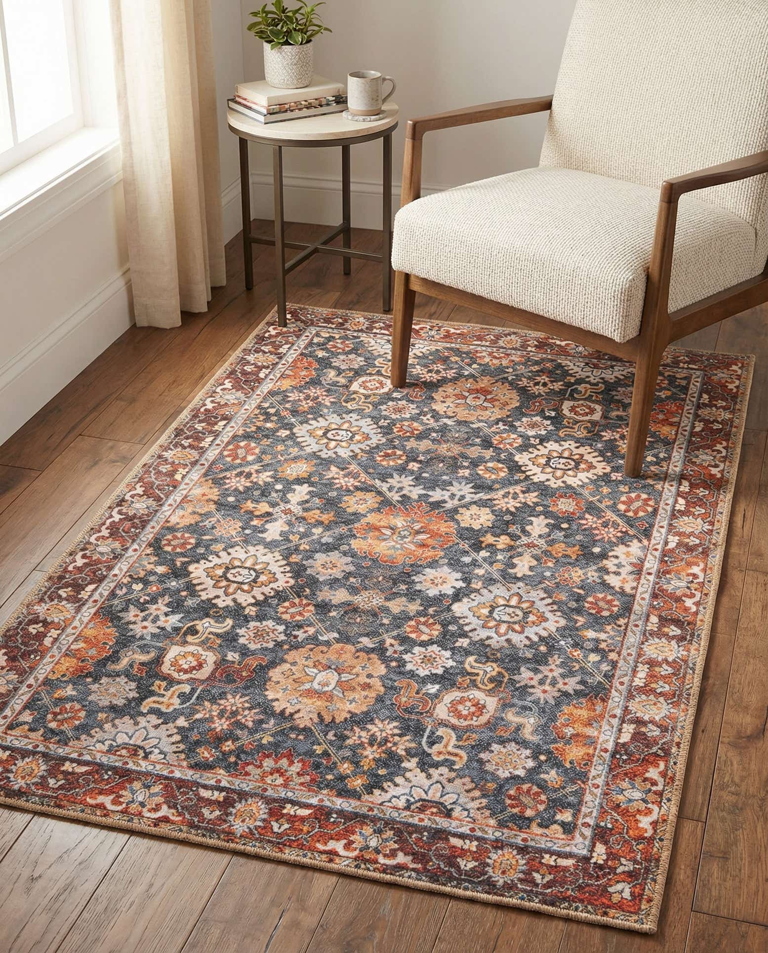 3' 6 x 5' 6 Washable Timeless Rug