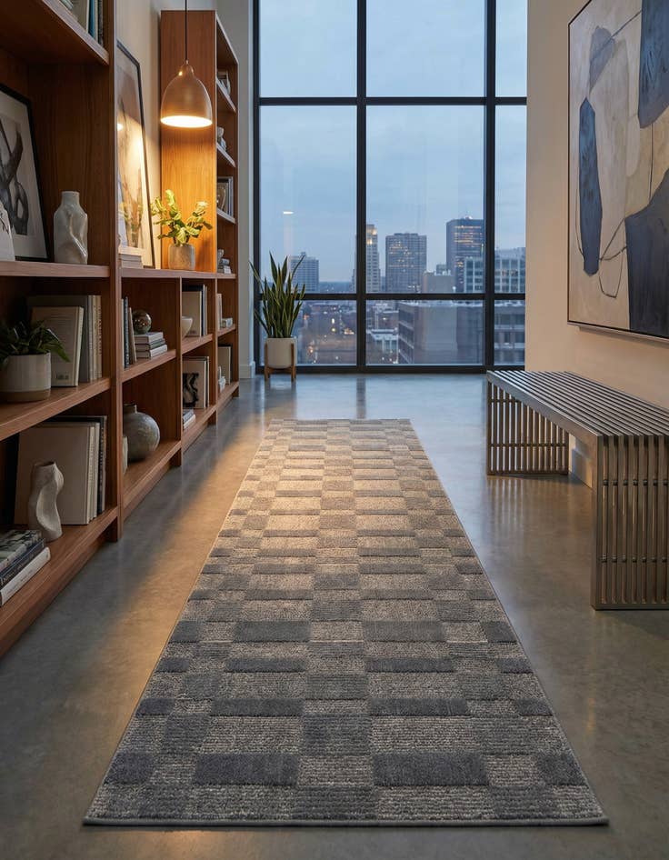 Detail image of 2' 7 x 12' Textura Designer Runner Rug