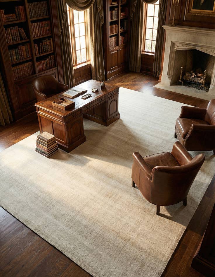 Detail image of 13' 1 x 18' 1 Hand Woven Jill Zarin English Manor Wool Rug