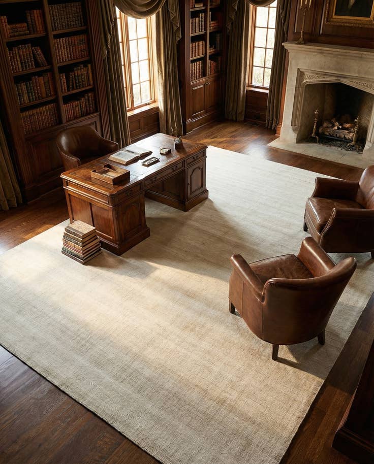 Detail image of 13' 1 x 18' 1 Hand Woven Jill Zarin English Manor Wool Rug