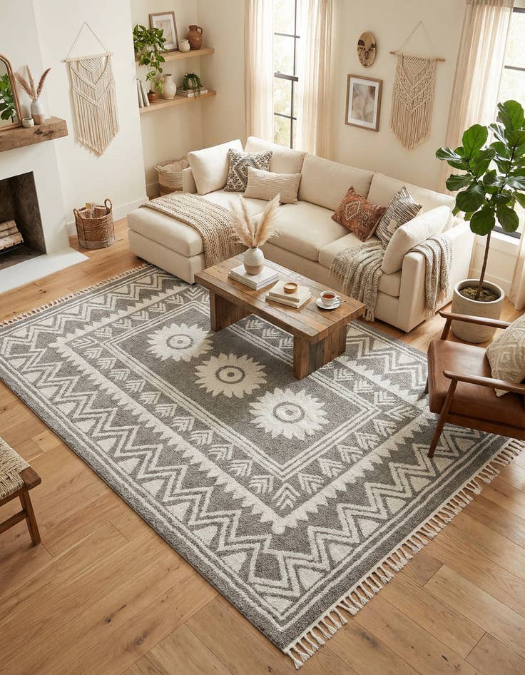 Detail image of 9' 6 x 14' 3 Boho Rug