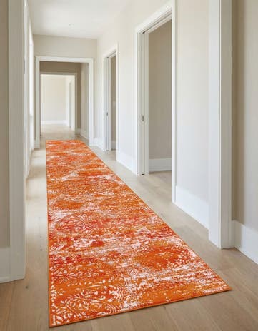 Orange Monaco Runner Rug