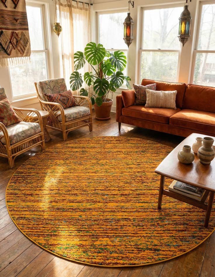 Detail image of 7' 10 x 7' 10 Calypso Round Rug