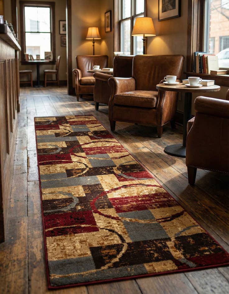Detail image of 2' 7 x 10' Cafe Runner Rug