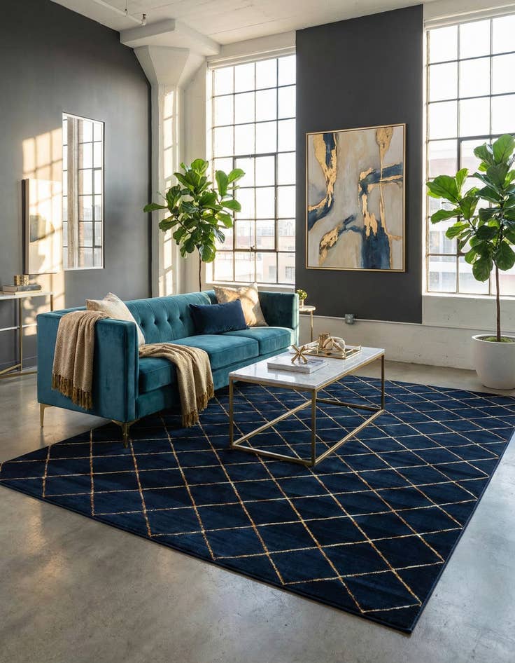 Detail image of 9' x 12' Vogue Geo Rug