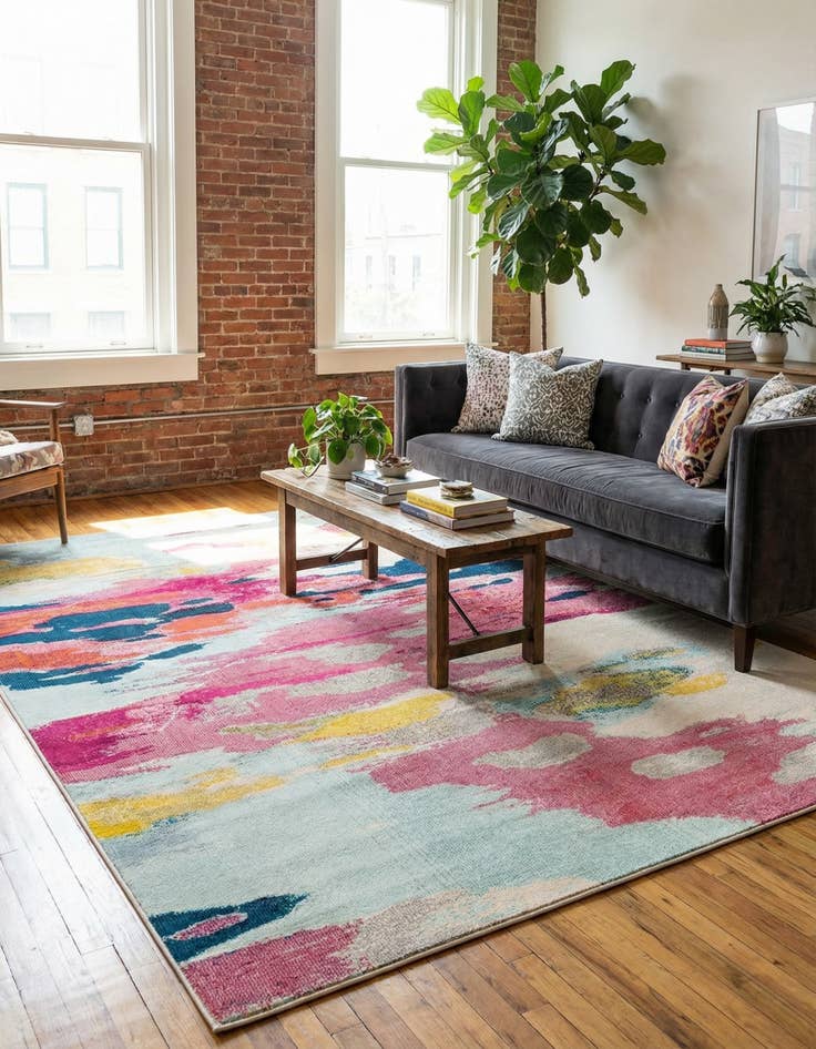 Detail image of 7' x 10' Washable Hyacinth Rug