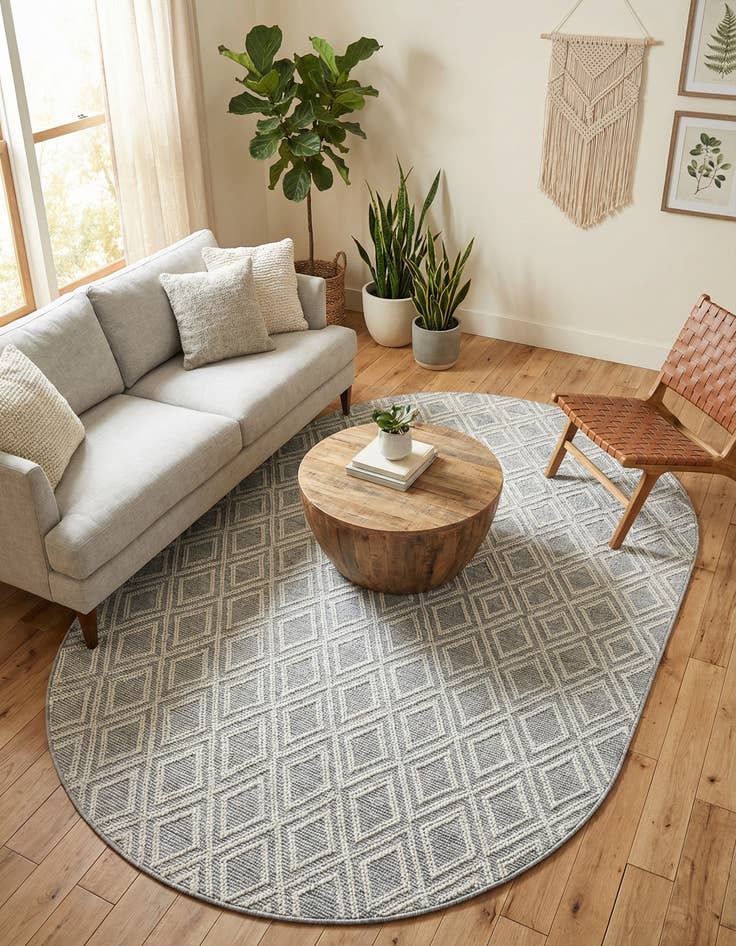 Detail image of 7' 10 x 10' Arlo Oval Rug