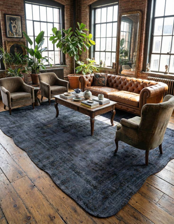 Detail image of 7' 9 x 10' 3 Hand Knotted Ultra Vintage Persian Wool Rug