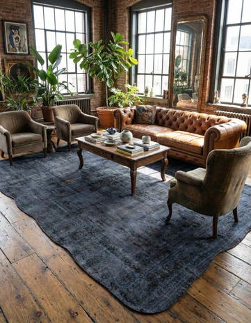 7' 9 x 10' 3 Hand Knotted Ultra Vintage Persian Wool Rug