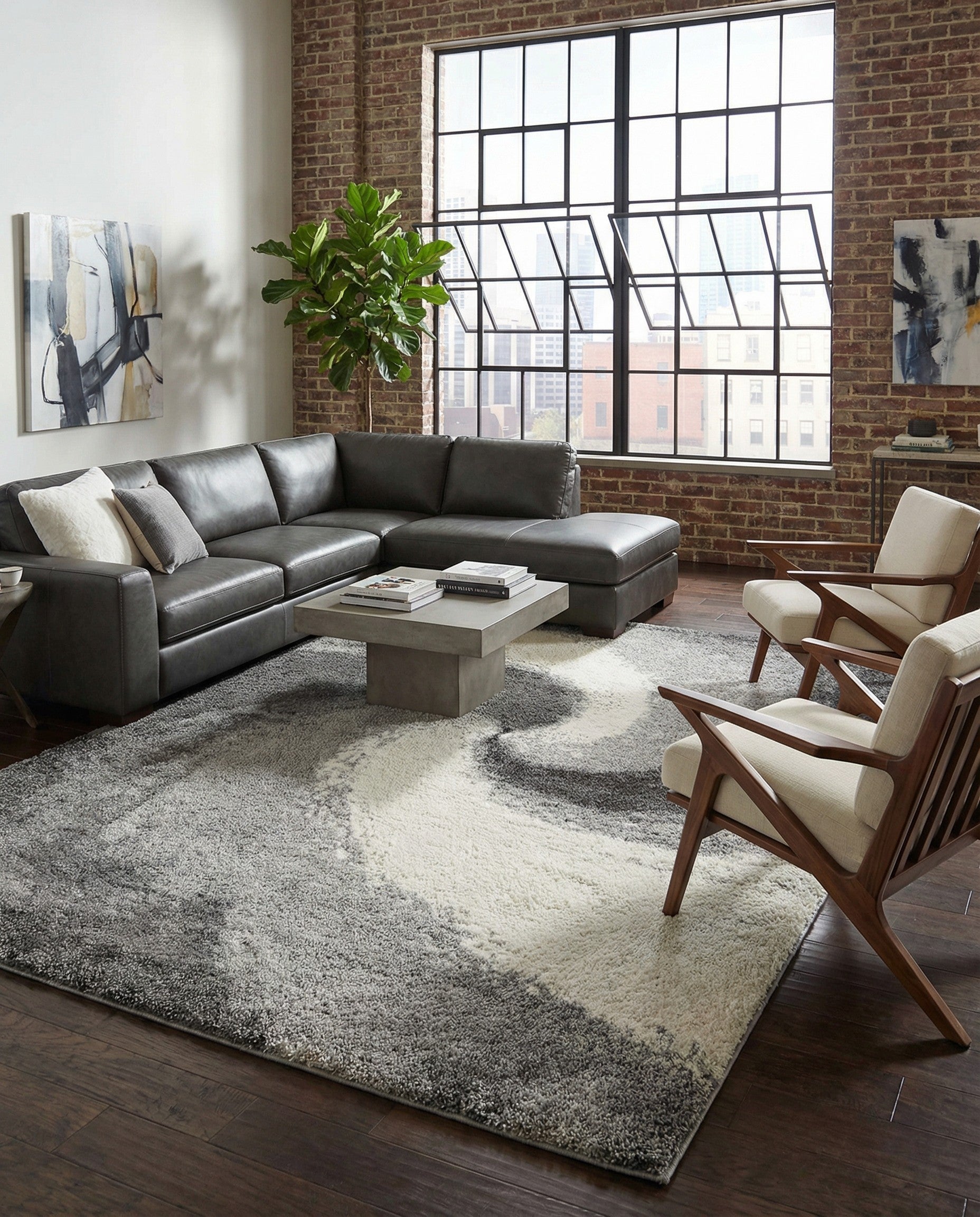 9' 10 x 13' Soft Touch Shag Rug
