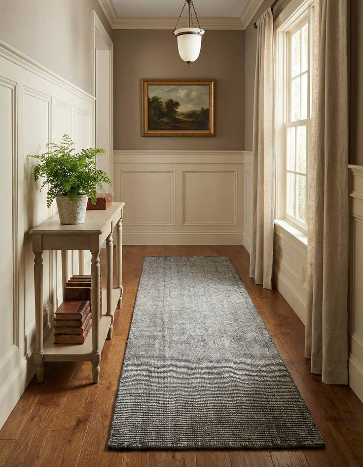 Detail image of 2' x 8' Hand Woven Jill Zarin English Manor Farmhouse Wool Runner Rug